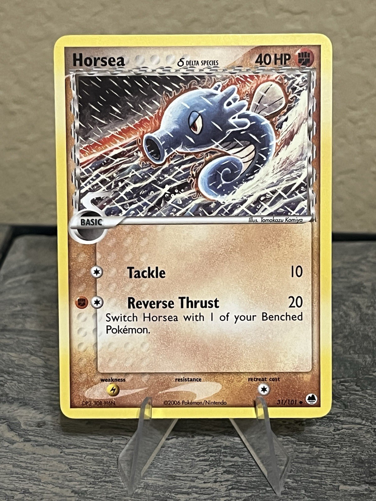 Horsea Delta Speices 31/101 2006 Pokemon TCG Dragon Frontiers Regular LP