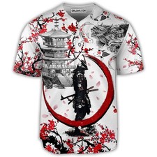 Dragons and Japanese art Baseball Jersey