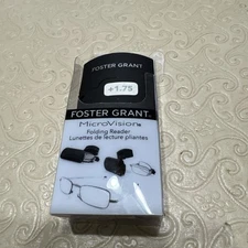 Foster Grant Gideon Folding Foldable Bridge Rectangle Reading Glasses 1.75