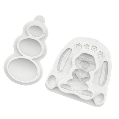Silicone Moulds Rabbit Eggs Shapes Asymmetric Earring Moulds for Keychain Making