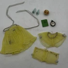 Vintage Barbie Sweet Dreams Fashion #973 Yellow Nighty Accessories Near Complete