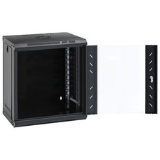 12U Wall Mounted Network Cabinet Data Rack Storage Equipment 19" IP20 vidaXL