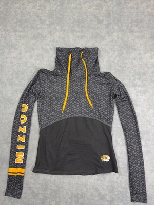 Missouri Tigers Shirt Womens Small Gray NCAA College Colosseum Cowl Neck Top