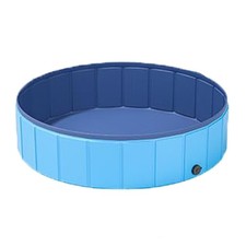 Foldable Dog Pool Collapsible Pet Bath Tub Hard Plastic Portable Indoor Outdoor