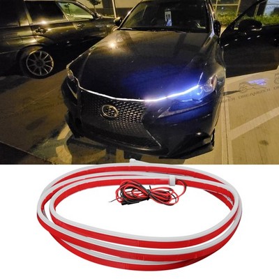For Lexus IS250 IS350 LED Hood Light Strip Scan Start Up Dynamic DRL White Lamp