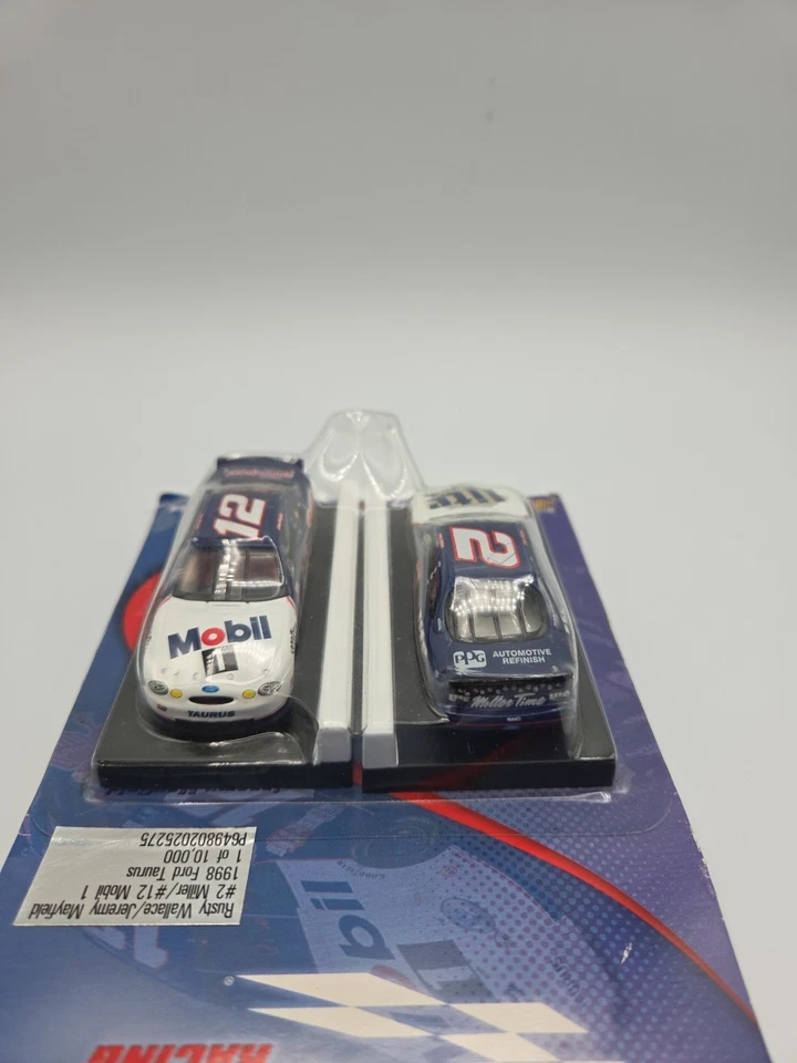 Action Penske Racing Rusty Wallace 12 Jeremy Mayfield 1/64 Mobil Car Miller Lite - Image 4 of 4