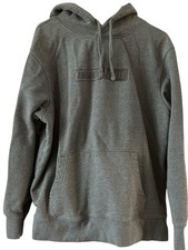 American Eagle 100 Cotton Pullover Hoodie Mens Gray Hoodie Heavyweight Large