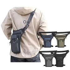 Men Waist Drop Leg Thigh Bag Outdoor Hip Belt Tactical Fanny Utility Pack Pouch