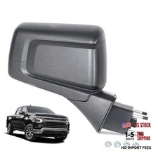 Side Mirror Compatible with 2019-2025 Chevy R - 2 Pins  Textured Black