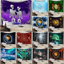 Große Mondlandschaft Wandbehang Sonne Wandteppich Live Übertragung Hintergrund