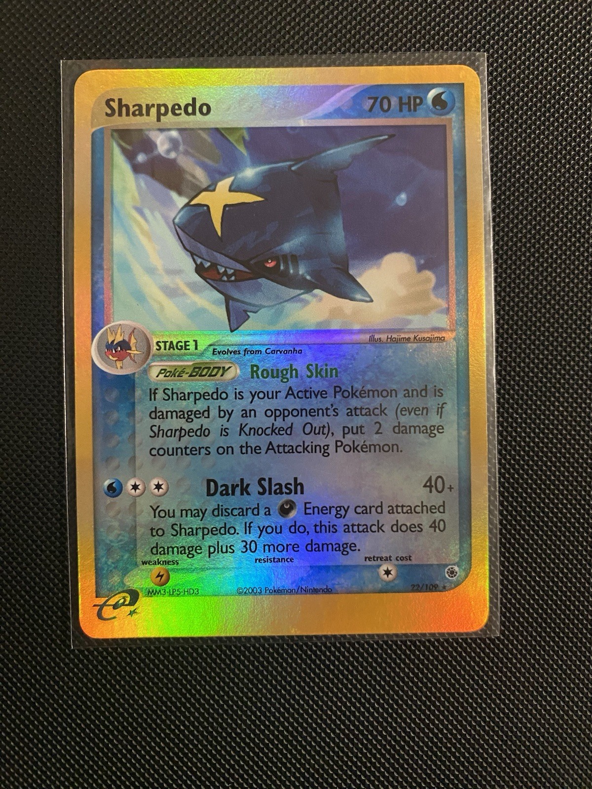 Sharpedo 22/109 Reverse Holo Pokemon EX Ruby & Sapphire NM