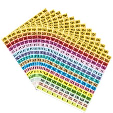 2400Pcs Garage Sale Stickers,1/2" 3/4" Yard Sales Price Stickers, Rectangle Prep