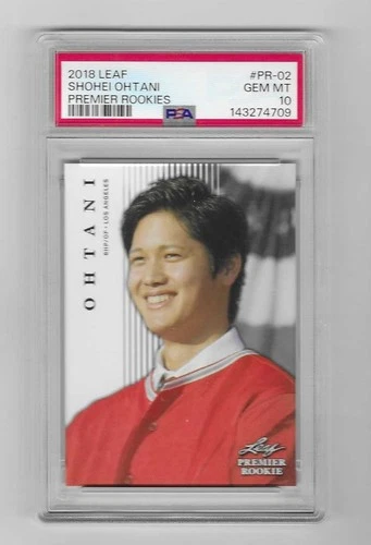 2018 LEAF PREMIER ROOKIES SHOHEI OHTANI #PR-02  PSA 10 GEM MINT HOT CARD