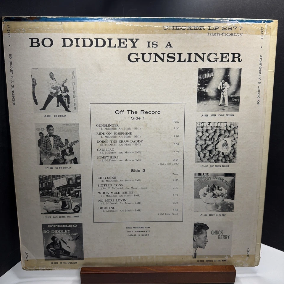Bo Diddley – Bo Diddley Is A Gunslinger - 1960 Vinyl LP - Checker - MONO - VG - Image 2 of 4