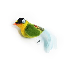 2PCS Bird Cat Toy Simulated Chirping Bird Interactive Cat Toy Play Exercise