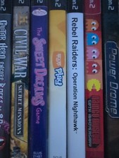 PlayStation 2 Game Lot Rebel Riders Power Drome Pacman