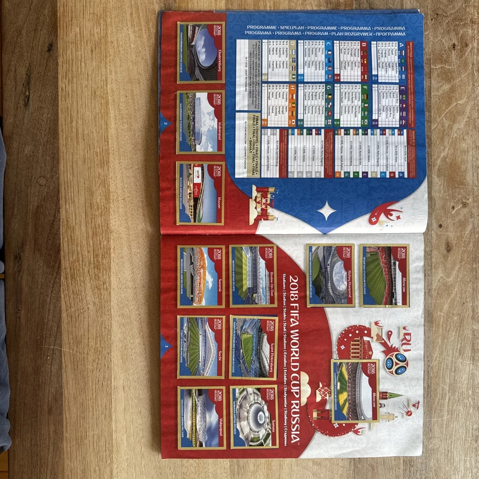 Panini WM/WC 2018 Suisse Gold Edition komplettes Album mit allen Sticker. - Bild 3 von 4