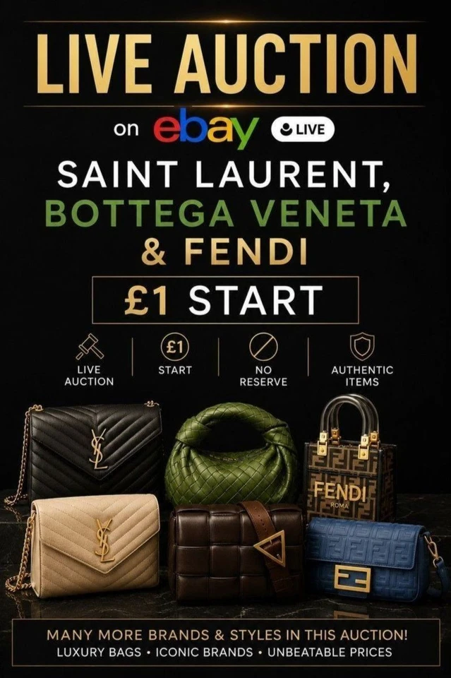 Saint Laurent, Bottega Veneta & Fendi | £1 Start - Trilogy Live