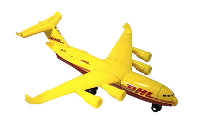 Matchbox Skybusters SB62 Yellow DHL Cargo Delivery Airliner A MBX Metal 2007
