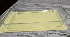 Vintage 70s PYREX #234 R Clear Glass 15"x10"x2" Baking Dish 4 Quart