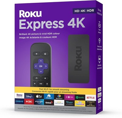 Roku Express 4K 2022 | Streaming Media Player HD/4K/HDR with Smooth Wireless Str