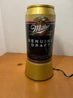 Vintage Miller Genuine Draft MGD Beer Can Motion Lighted Light Sign 12” MAN CAVE