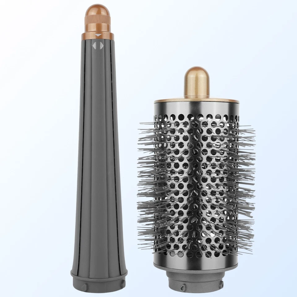 für Dyson Airwrap Aufsätze 20 mm Roller + großer Zylinder Kamm Set golden