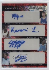 2022 Leaf MultiGraphics Red Wave Shimmer 4/4 Kyle Filipowski Chris Bell Auto j6a