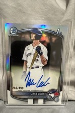 2025 Bowman Draft - Chrome Prospect Autographs Jake Cook #CPA-JC Refractor /499