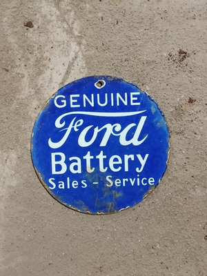 #ad PORCELAIN FORD ENAMEL SIGN 6X6 INCHES $67.99