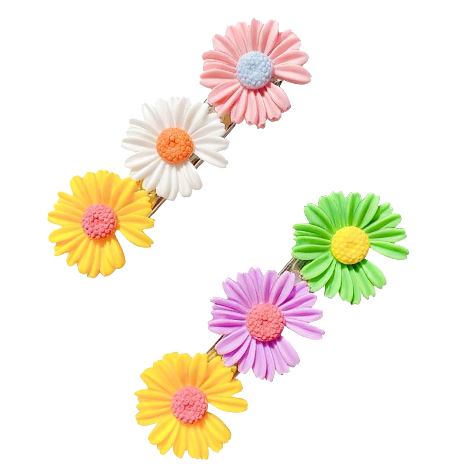 Cute Flower Hair Clip Exquisite Daisy Hair Clip Plastic Resin Hair Accessori BAJ