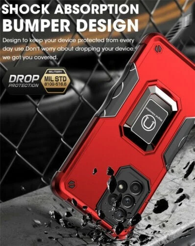 Soporte de anillo blanco a prueba de golpes para Samsung Galaxy A53 5G Foto 3 de 4