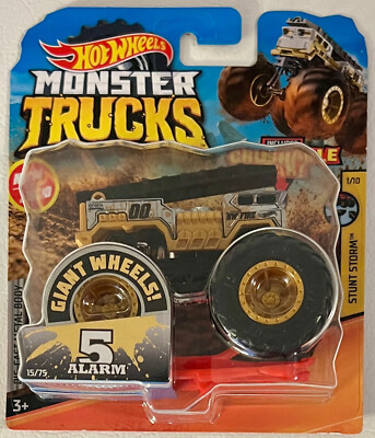 Hot Wheels 2020 Monster Trucks Stunt Storm #1/10 5 Alarm #GJF09 1:64 Scale