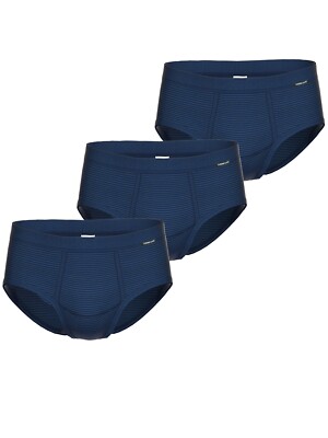 Ammann 3er Pack Slip mit Eingriff Jeans Feinripp 170839 Gr. 5-8 in 4 Farben