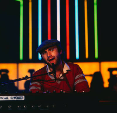 Phil Collins, British drummer, singer and actor, performing in  1981 OLD PHOTO 3