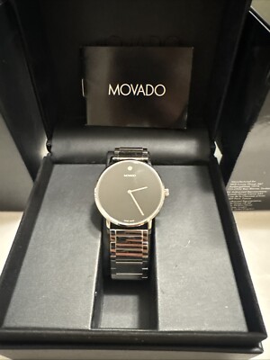 Movado 0607292 Temo Quartz Black Dial Men's Watch
