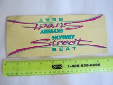 SKYWAY STREET BEAT DECALS BMX BICYCLE RACING RARE STICKERS VINTAGE NOS