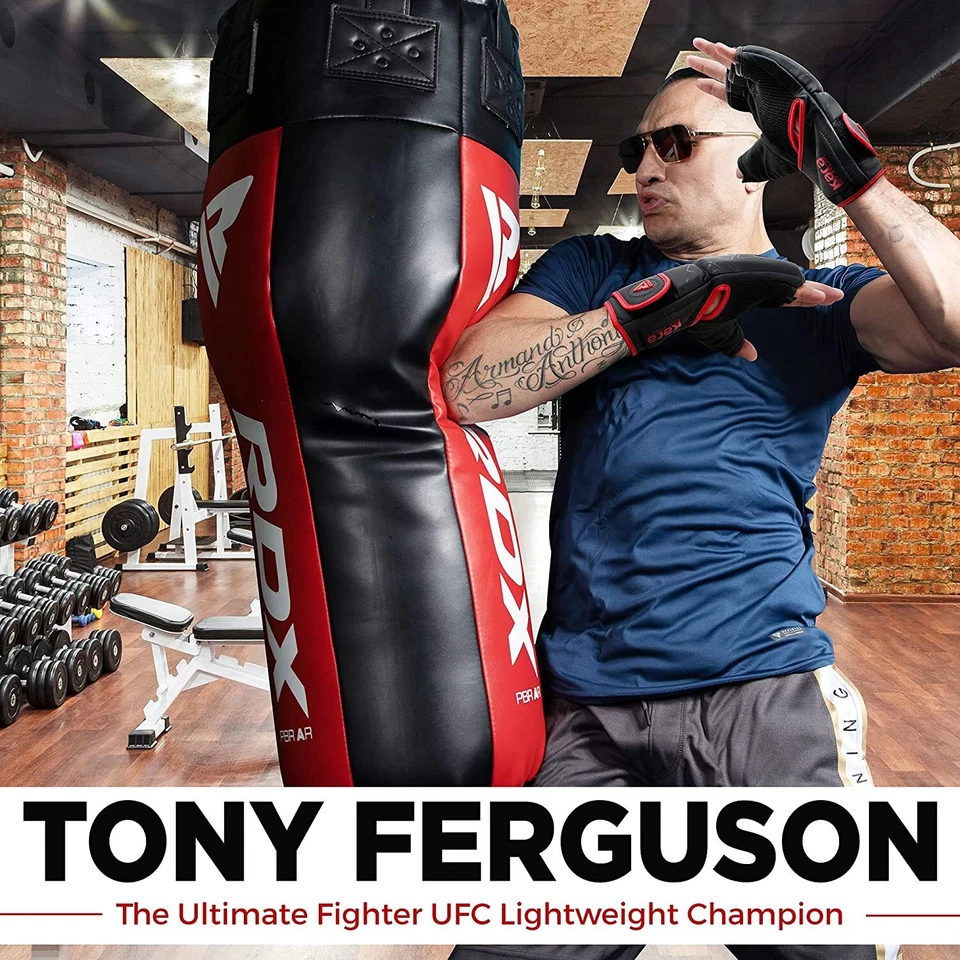 RDX MMA Gloves Grappling Sparring Training Muay Thai Leather Punching Gloves - Image 4 of 4