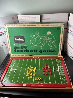 Vintage Tudor Tru-Action Electric Football Game 1960s Model #500 Tested  Working