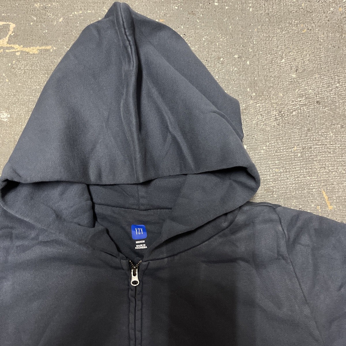 Yeezy Gap Hoodie Zip Up Blue Double Layer Unreleased Yeezy Gap Hoodie Zip Up Blue Double Layer Unreleased