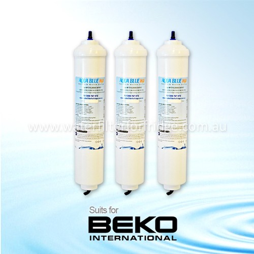 3 Pack of BEKO Fridge Water filter In line External GN162320X