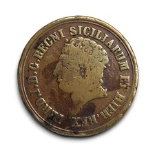 Napoli Due Sicilie Ferdinando I Borbone 8 tornesi 1817