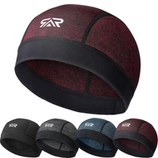 Sweat Wicking Cooling Flag Dome Skull Cap Cycling Helmet Liner Sports Beanie Hat