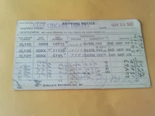 RARE 1927 POSTCARD SINCLAIR REFINING CO. GASOLINE ORDER EAST CHICAGO INDIANA