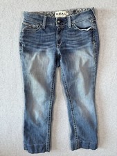 ARIAT Jeans 30R R.E.A.L. Mid Rise Stretch Whipstitch Boot Cut Rainstorm Women  s