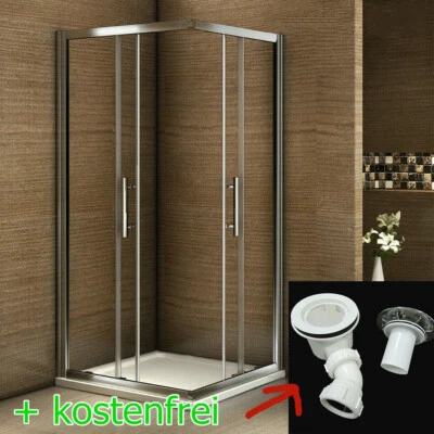 AICA Nano+ESG Glas Eckeinstieg Schiebetür Duschtasse Duschabtrennung Duschtür Dusche