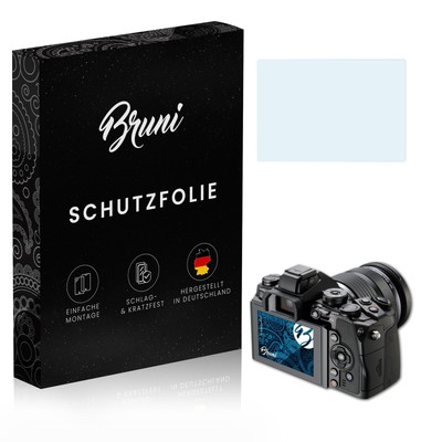 Bruni 2x Folie für Olympus E-M1 Schutzfolie Displayschutzfolie