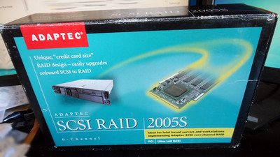 Adaptec Ultra 160 SCSI Raid 2005S, SO-DIMM PCI, RAID 0, 1, 5, 0/1, JBOD, 0/5