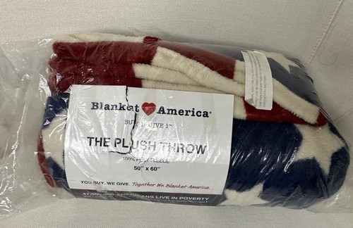 Blanket❤️America- American Flag Blanket Stars & Stripes Soft Plush Throw 50"x60" - Picture 4 of 4