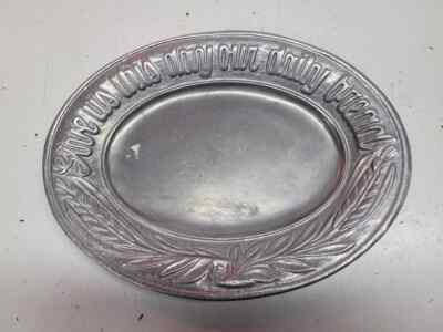 carson give us this day our daily bread Pewter Bread Tray / sn3014 r4 d14